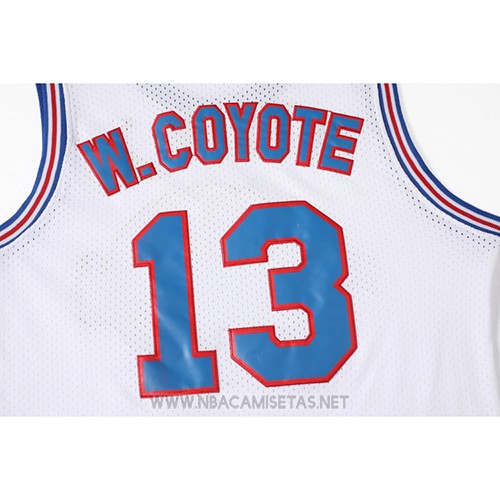 Camiseta Tune Squad M.coyote NO 13 Blanco